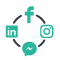 Social Media Extensive Experience Icon Social Media Extensive Experience Icon